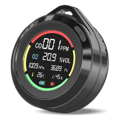 İyi bir fiyat. 6in1 Mini Portatif Karbon Monoksit Alarmı Co Gaz Detektörü Analizörü ODM çevrimiçi