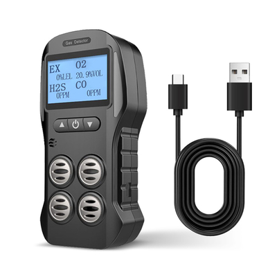 İyi bir fiyat. ODM Taşınabilir Multigas Detektör Monitörü Gerçek Zamanlı Ekran CO 200PPM H2S 10PPM çevrimiçi