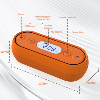 İyi bir fiyat. Yüksek hassasiyetli taşınabilir oksijen gazı dedektörü. 9V pil, LCD ekran ve açık hava faaliyetleri için ses-ışık alarmı ile veri kaydedici. çevrimiçi