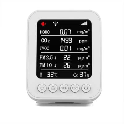İyi bir fiyat. PT05 Tuya APP Air Quality Tester - WiFi-Connected CO2/PM2.5/HCHO/TVOC Monitor for Household & Office çevrimiçi