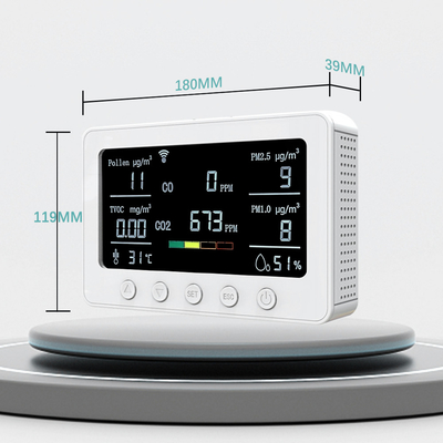 OEM Akıllı Hava Kalitesi İzleyici Co2 IAQ İzleme Ekipmanı 5V 2A