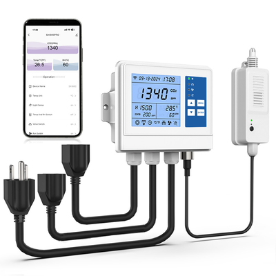Good price 100V sera Wifi CO2 Monitör Kontrolörü Sıcaklık ve Nem Kontrolü çevrimiçi