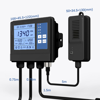 Good price OEM Gerçek Zamanlı Ekran Sera İklim Denetleyicisi Ekim Kontrolü CO2 PPM Fan çevrimiçi