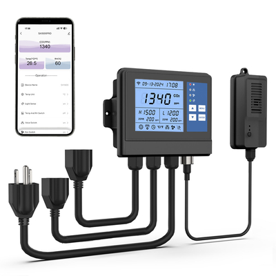 GZAIR WIFI Sera İklim Denetleyicisi CO2 Sensörü 240VAC