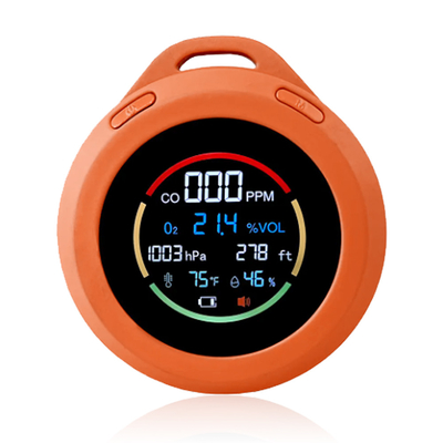 Mini Portatif Karbon Monoksit Alarm Monitörü Barometrik Basınç Oksijen Gaz Analizörü