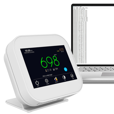 İyi bir fiyat. Kapalı USB NDIR CO2 Sensör Detektörü Hava kalitesi monitörü Kapasitatif dokunmatik panel çevrimiçi