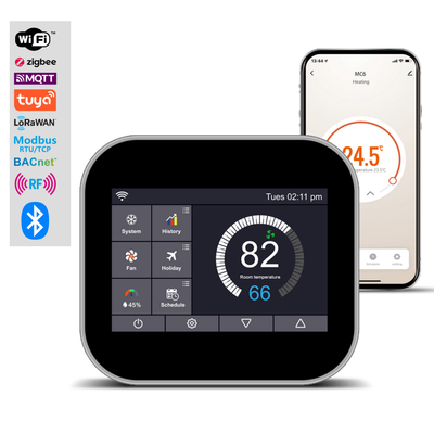 CE/FCC Sertifikalı Tuya Akıllı WiFi Termostat, HVAC Zemin Isıtma Sistemleri için Kablosuz Programlanabilir Kontrol Cihazı, Ev ve Ticari Kullanım