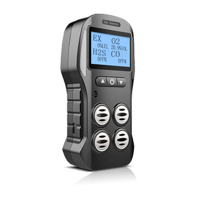 Toptan X-4 4'ü 1 Arada Taşınabilir Gaz Dedektörü - EX/O2/CO/H2S Çok Dilli Veri Kaydı 2000mAh Pil