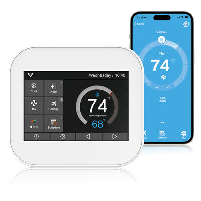 İyi bir fiyat. Akıllı Dokunmatik Ekran WiFi Yerden Isıtma Termostatı, Ev için Kablosuz HVAC Sıcaklık Kontrol Cihazı çevrimiçi